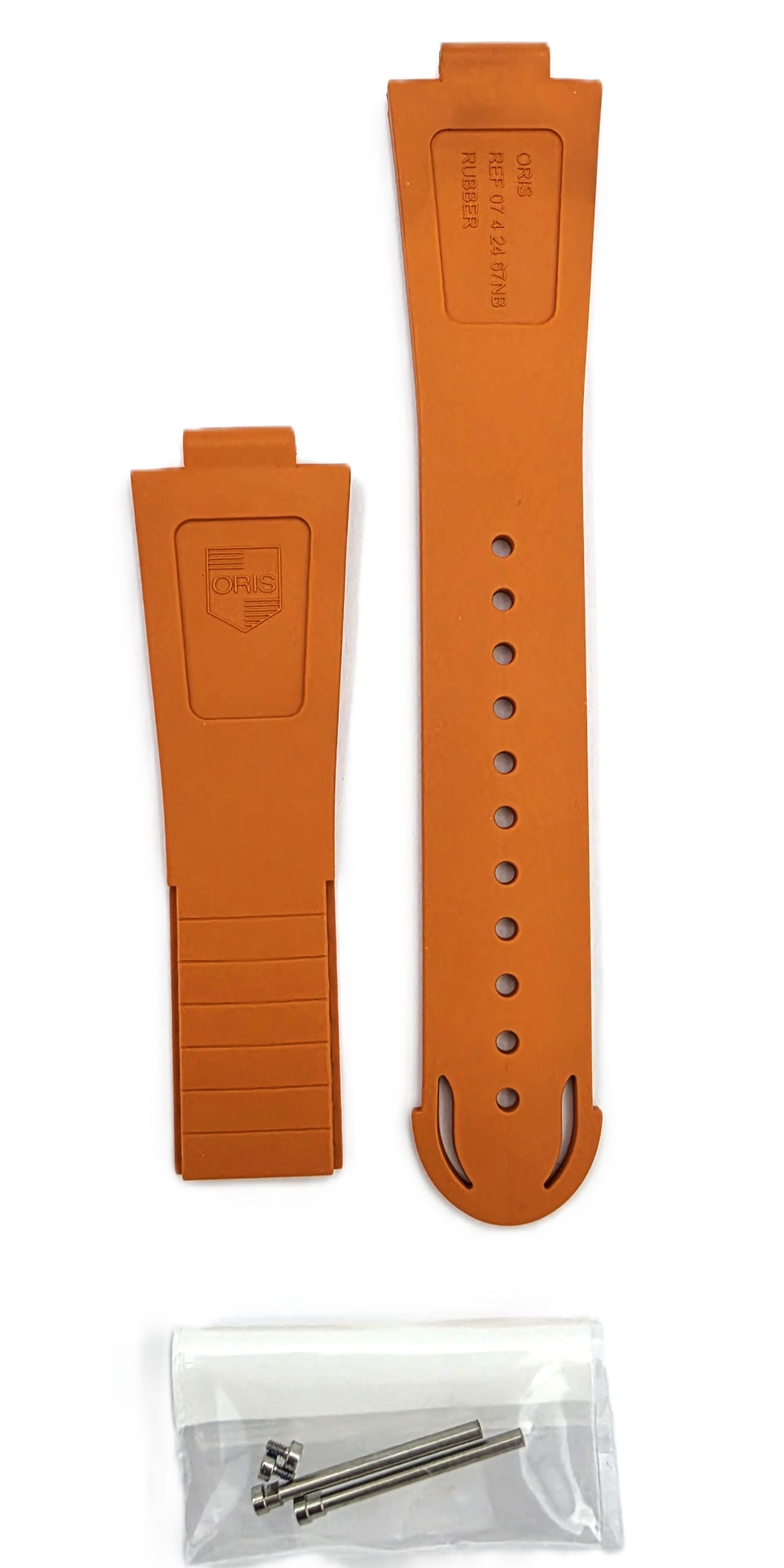 Oris 7754 4185 kumiranneke oranssi, ei lukkoa 07 4 24 67NB