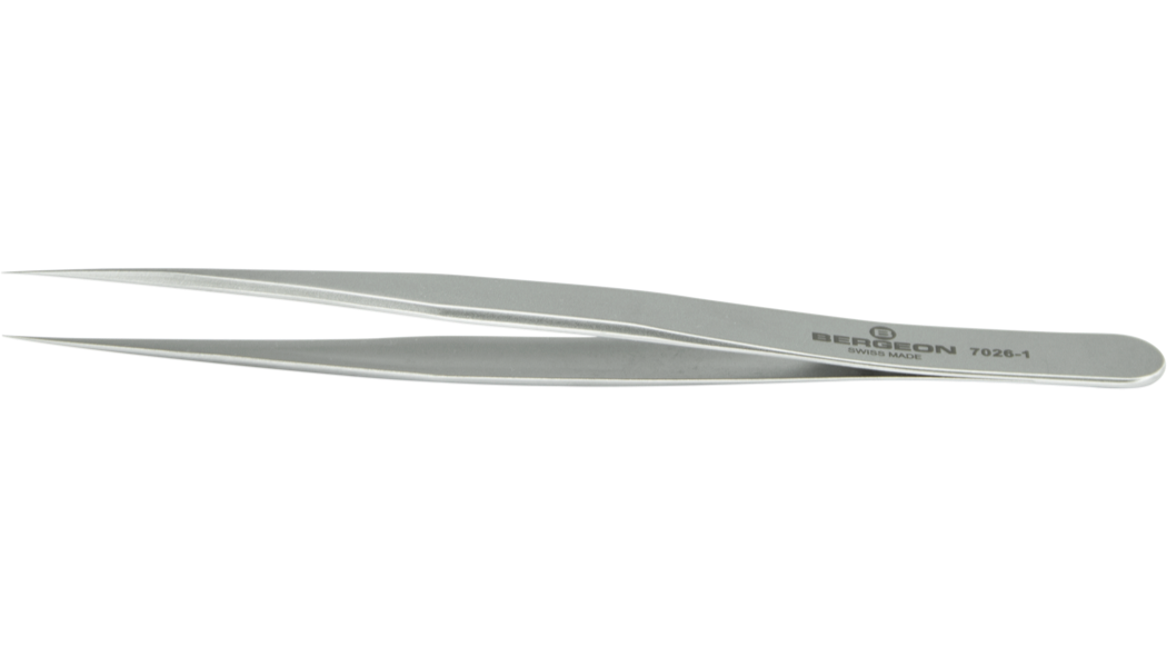 Tweezers steel Bergeon 7026-1