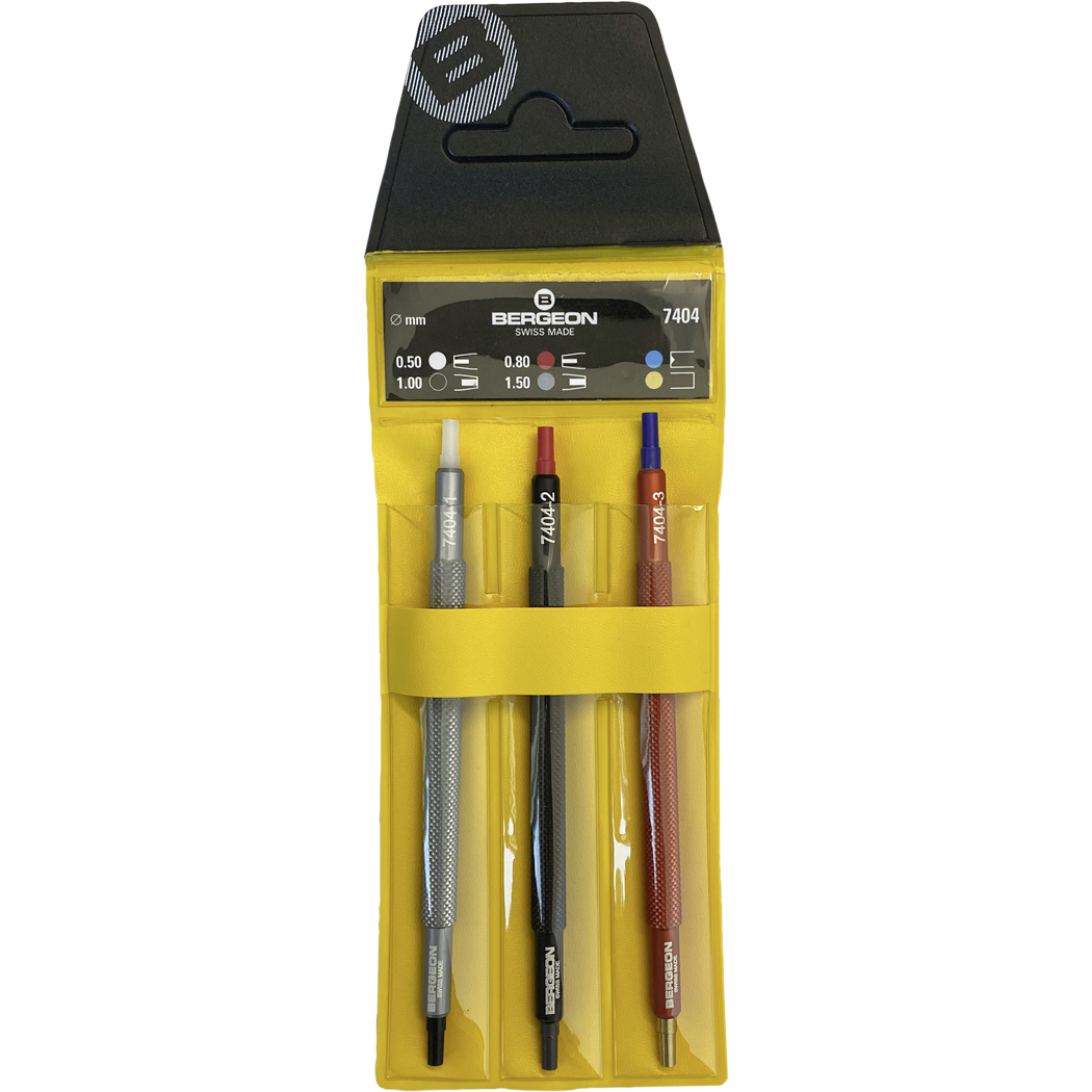 Osoitinpainimet 3kpl Bergeon 7404