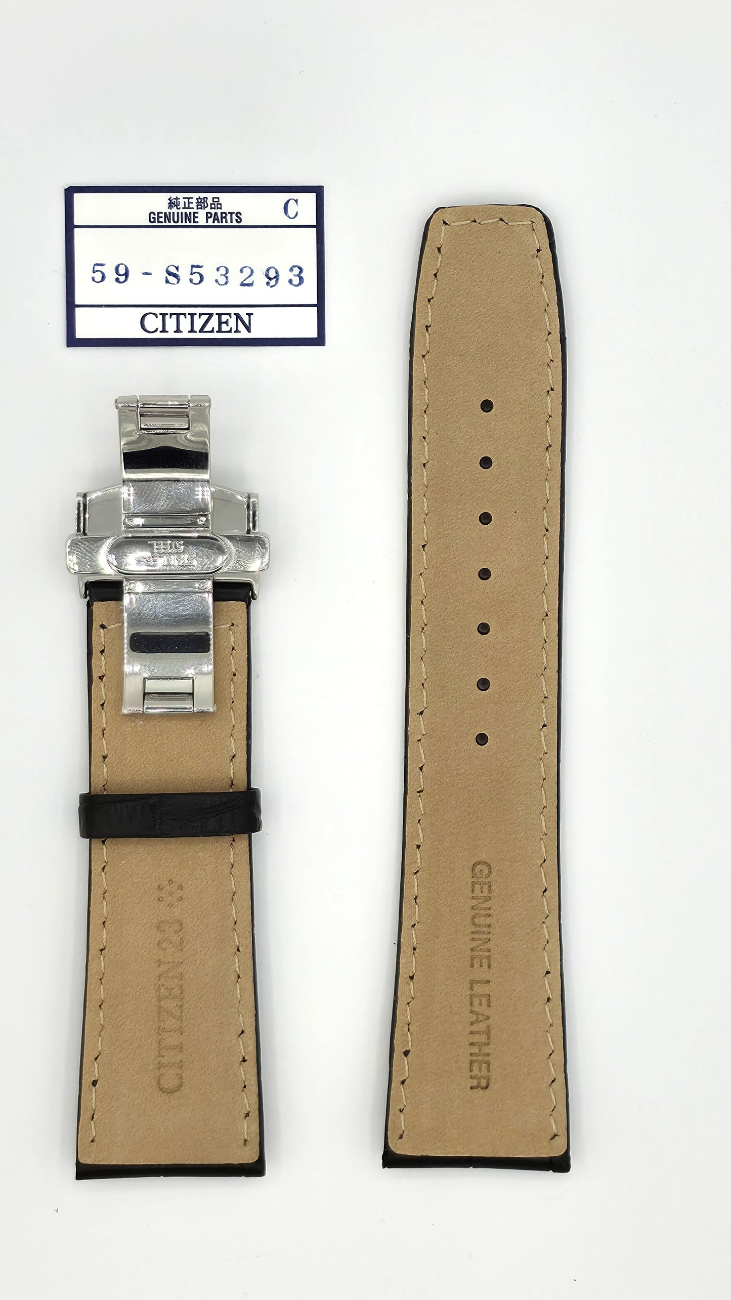 Citizen AT8110-11A Nahkaranneke musta linkkulukolla 59-S53293