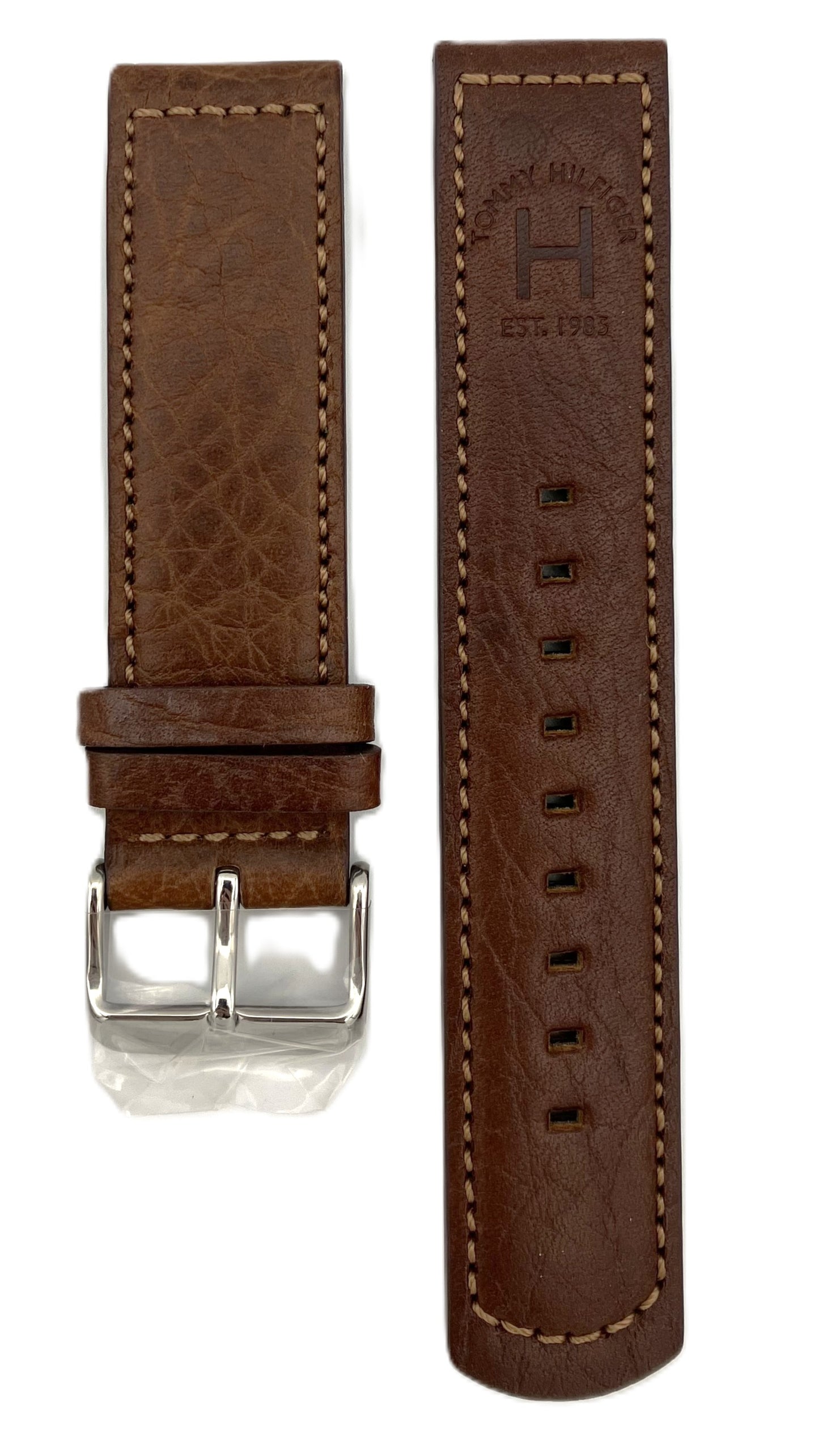 Nahkaranneke ruskea 22mm 1790892