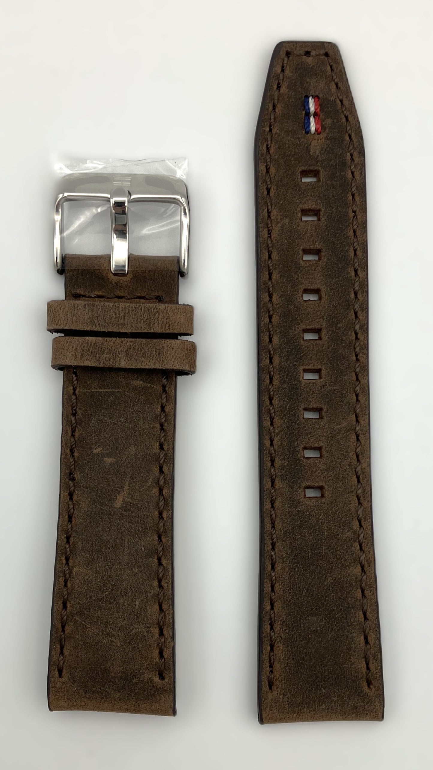 Nahkaranneke ruskea 22mm 1791344