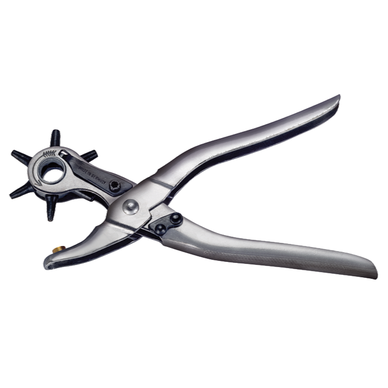 Revolving pliers for leather