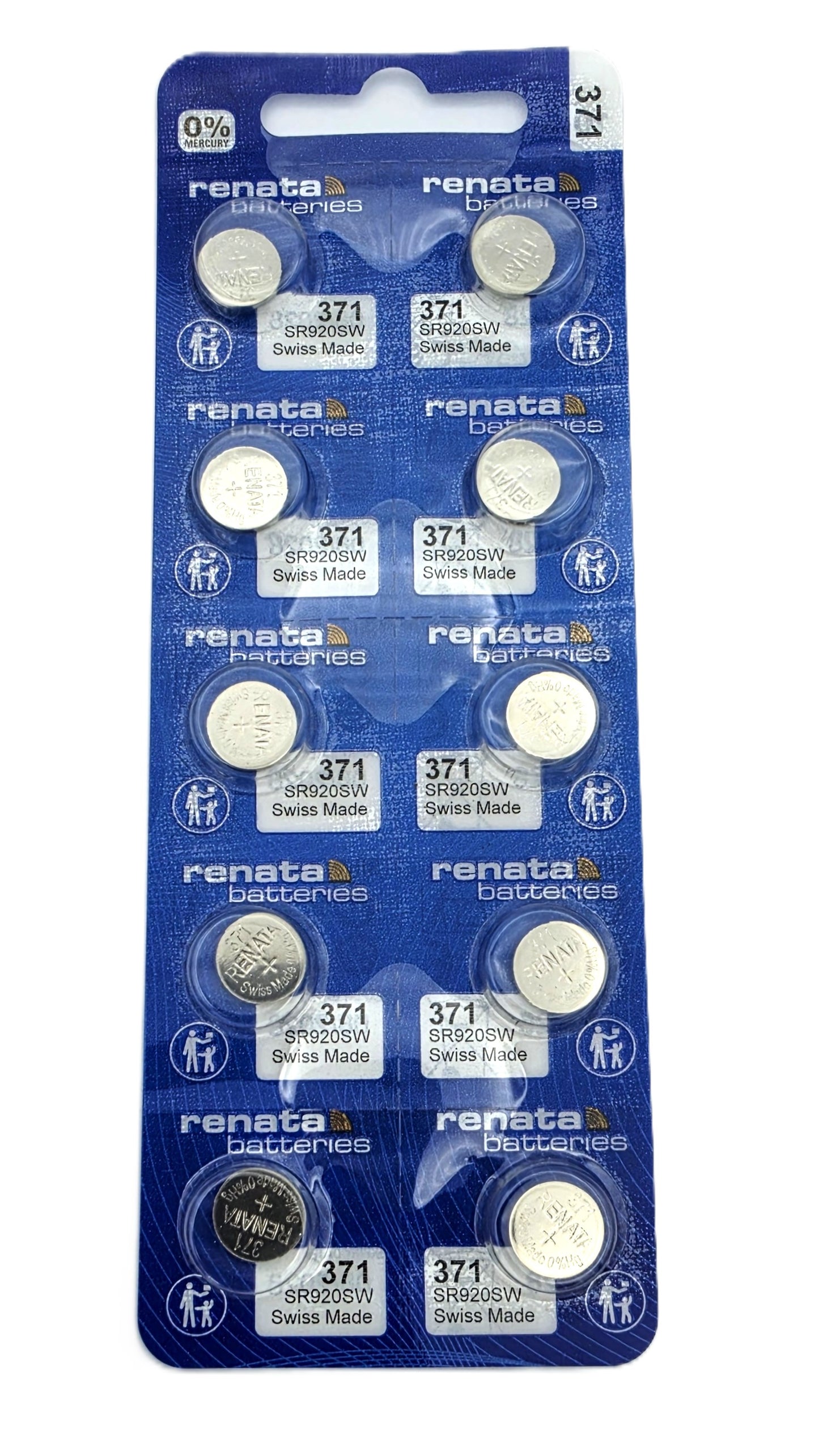 Renata 371 SR920SW paristo 10kpl levy