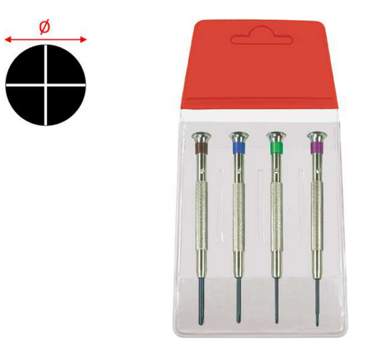 Ristipääruuvimeisselit 4kpl