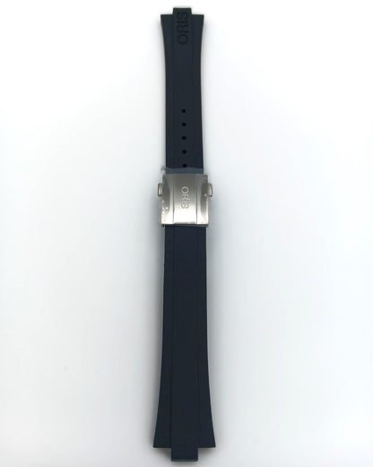Oris 7652 Caoutchouc-strap black with clasp 07 4 18 34