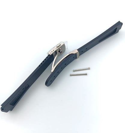 Oris 7652 Caoutchouc-strap black with clasp 07 4 18 34