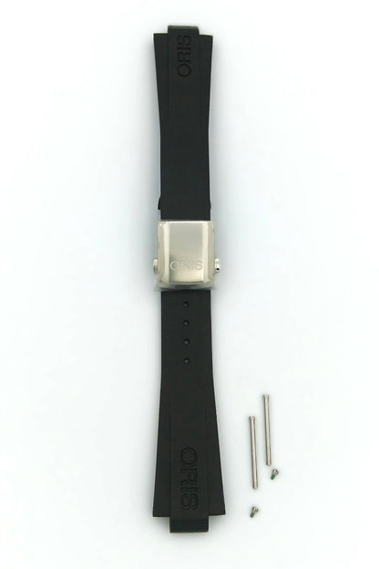 Oris 7732 Caoutchouc-strap black with clasp 07 4 21 64FC