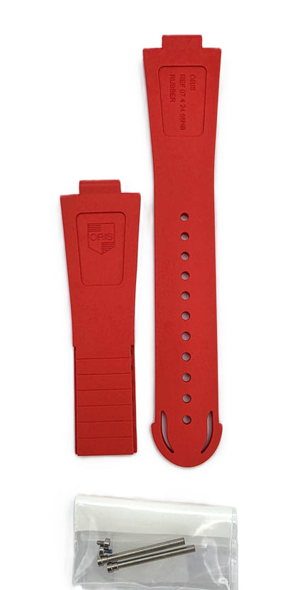 Oris 7730 Rubber strap red, no clasp 07 4 24 66NB