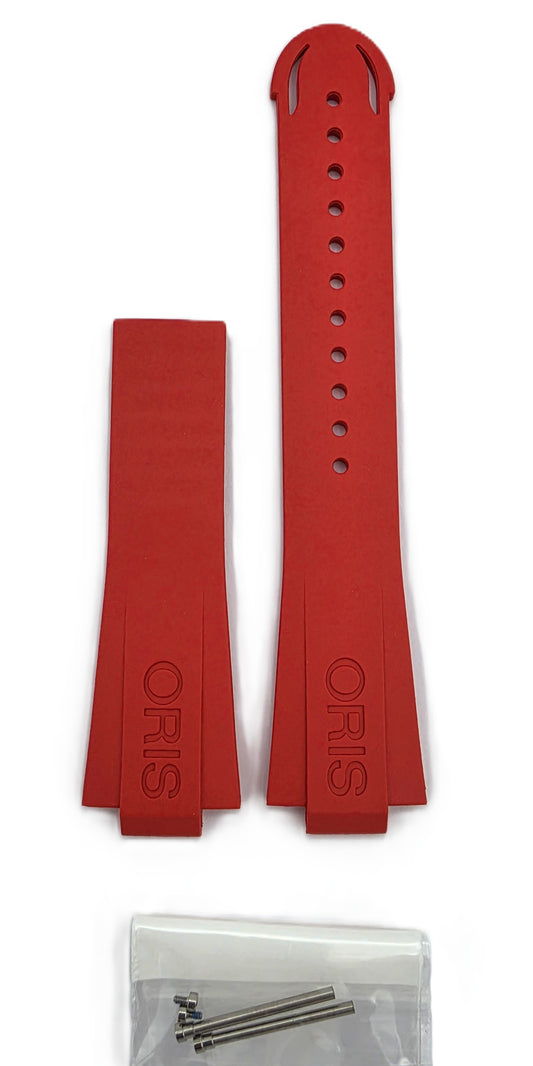 Oris 7730 Rubber strap red, no clasp 07 4 24 66NB