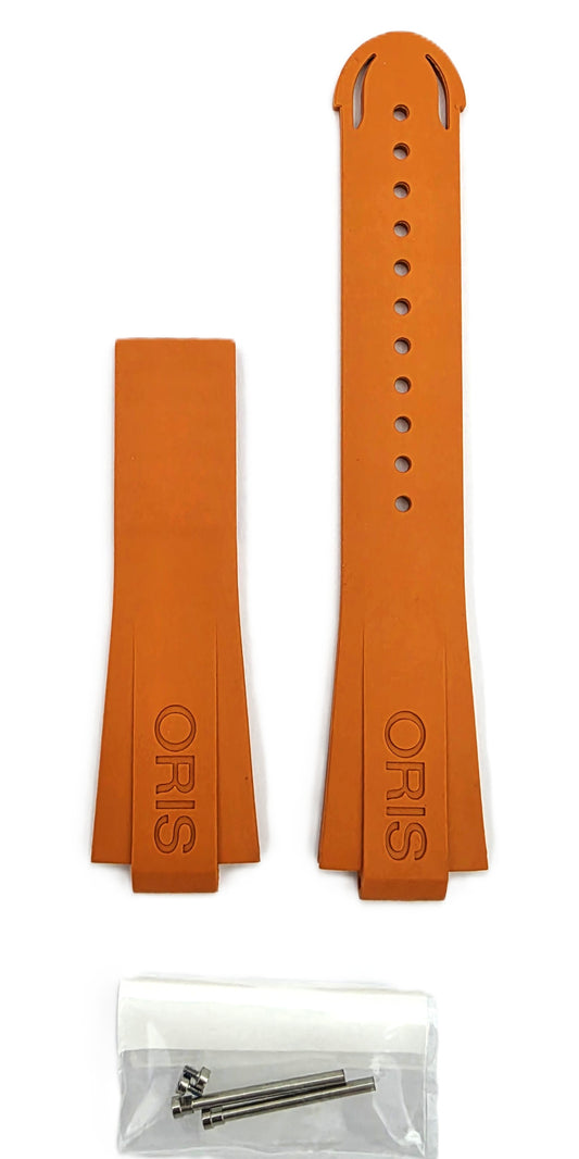 Oris 7754 4185 kumiranneke oranssi, ei lukkoa 07 4 24 67NB