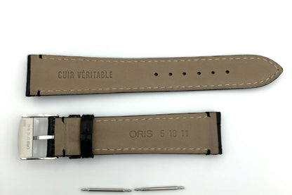Oris 7578 Leather strap black 18mm 07 5 18 11