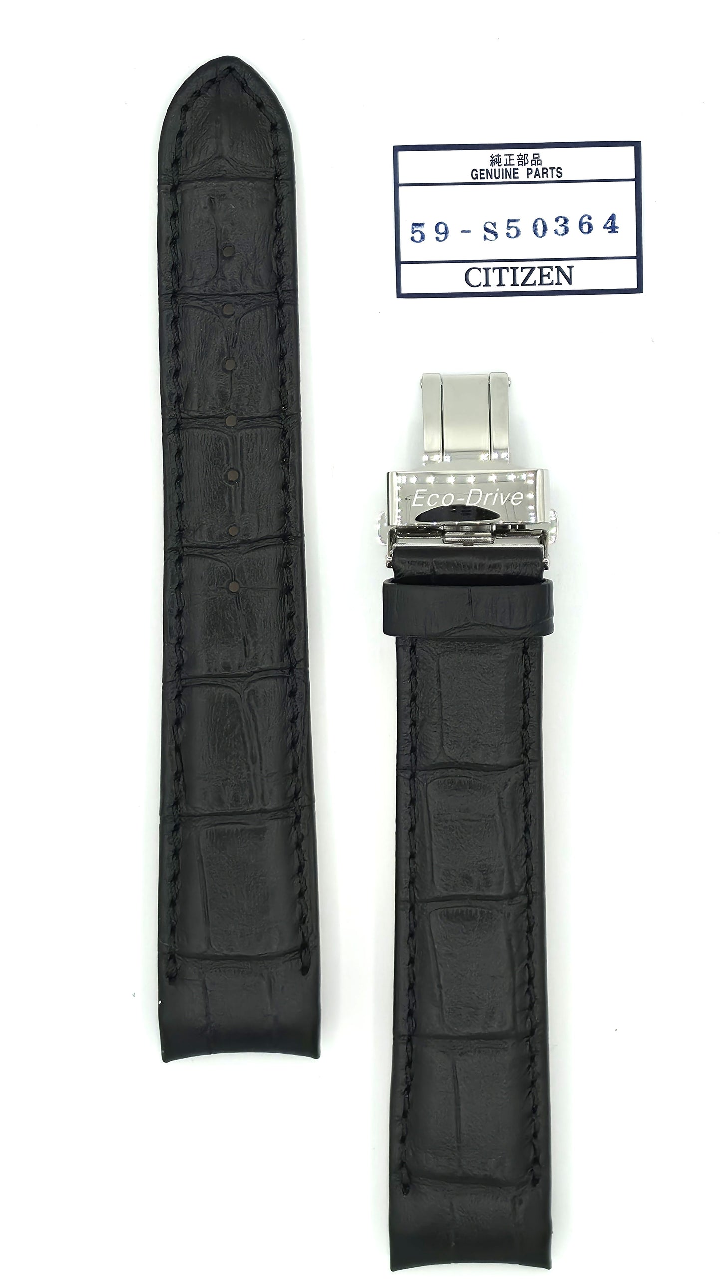 Citizen BL8000-03A Musta Nahkaranneke Linkkulukolla 59-S50364