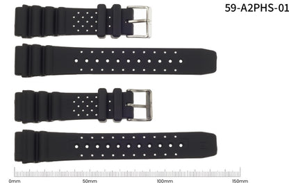 Citizen diver rubber strap black 20mm 59-A2PHS-01