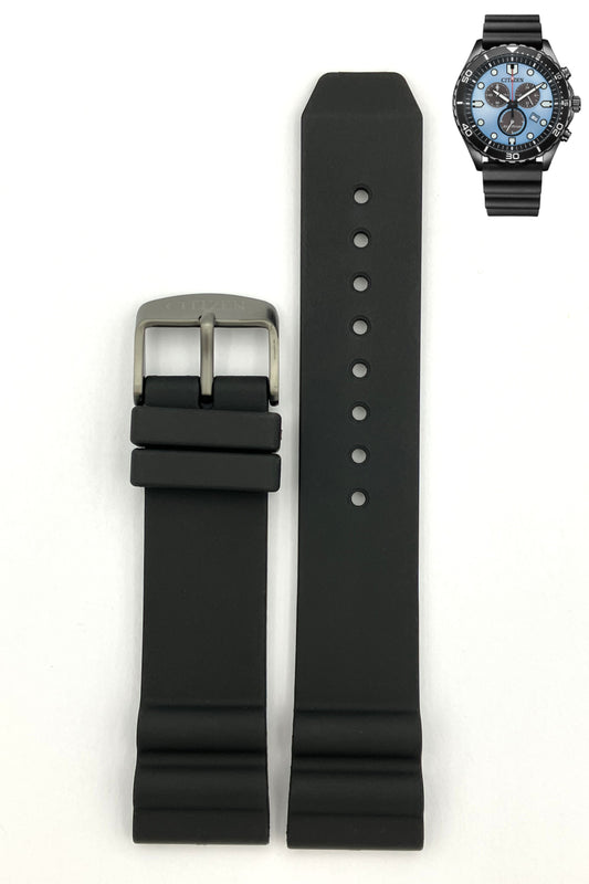 Citizen AT2567-18L kumiranneke musta 22mm 59-A2W9G-04