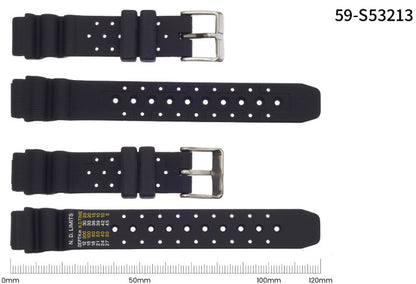 Citizen EP6050-17E rubber strap black 15mm 59-S53213