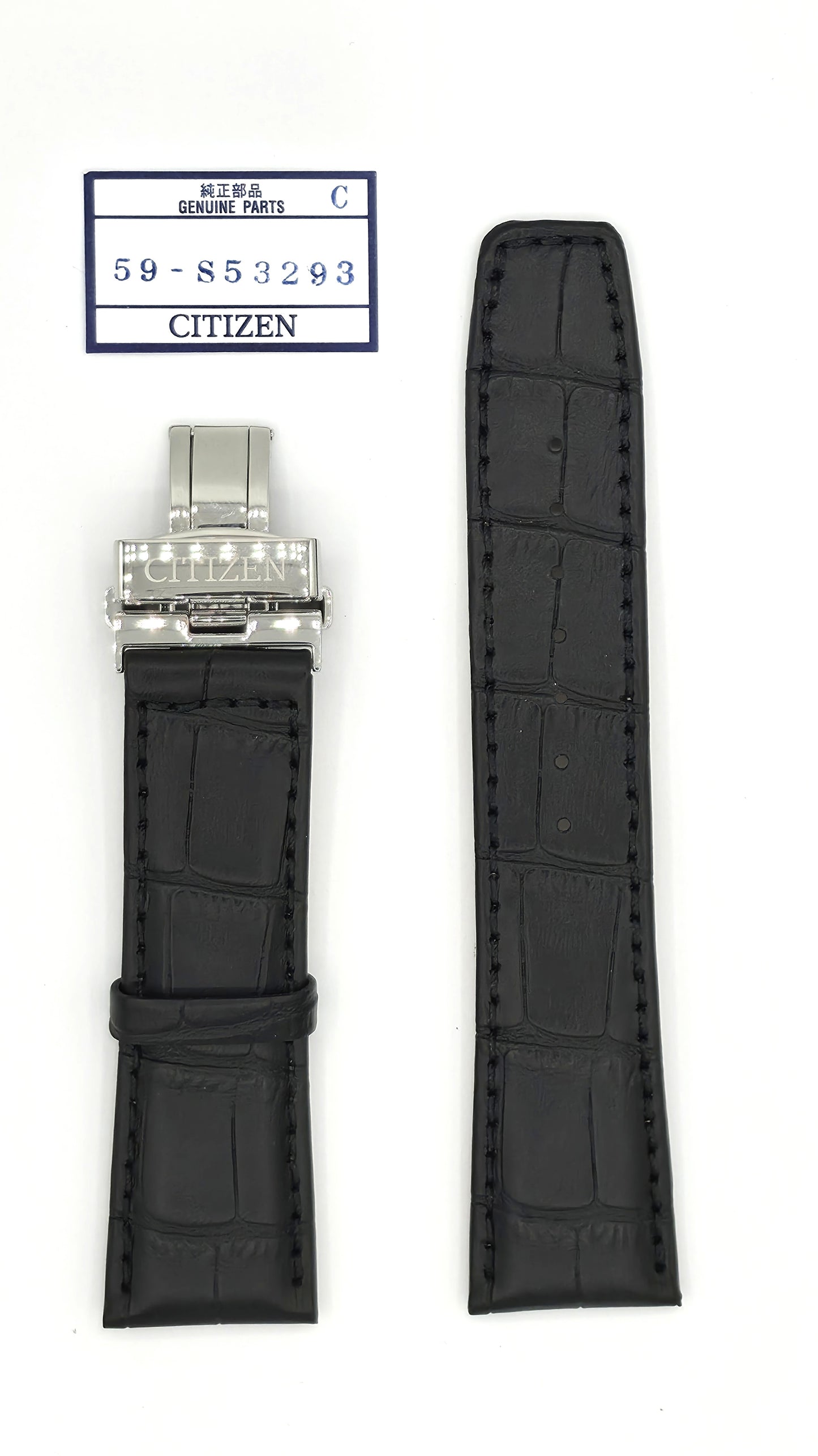 Citizen AT8110-11A Nahkaranneke musta linkkulukolla 59-S53293