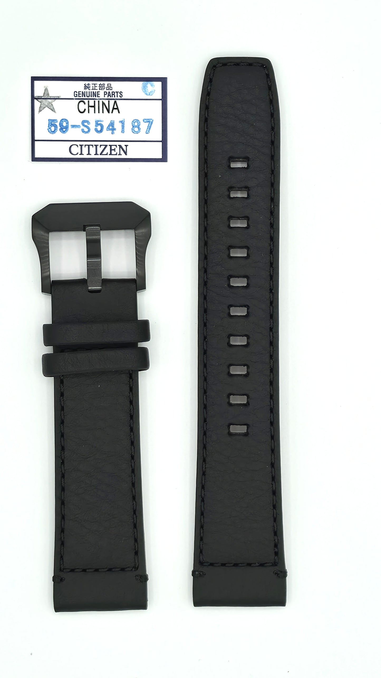 Citizen JY8085-14H Nahkaranneke musta 59-S54187