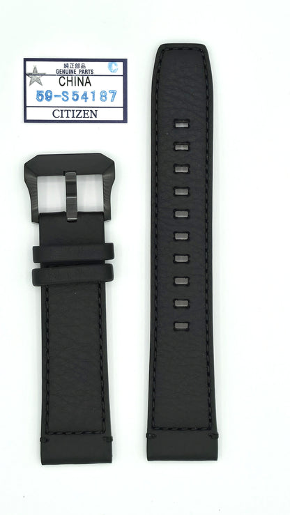Citizen JY8085-14H Nahkaranneke musta 59-S54187
