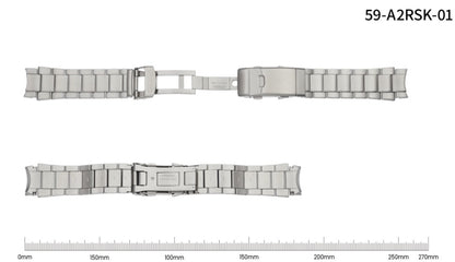 Citizen BN0165-55L, BN0167-50H steel bracelet 20mm 59-A2RSK-01 (59-S06105)