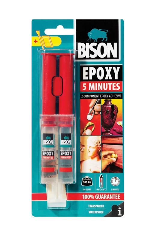 Epoksiliima Bison Epoxy 24ml 5min