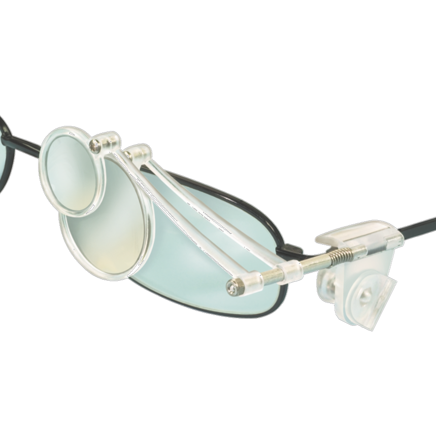 Double lateral eyeglass for spectacles, magnification 4x-7x-11x