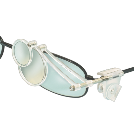 Double lateral eyeglass for spectacles, magnification 4x-7x-11x